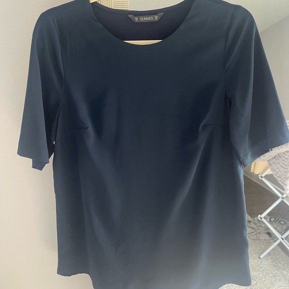 Navy Satin Blouse - Picture 6 of 10